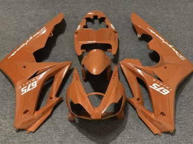 Naranja Brillante 2006-2008 Triumph Daytona 675 Carenados Moto