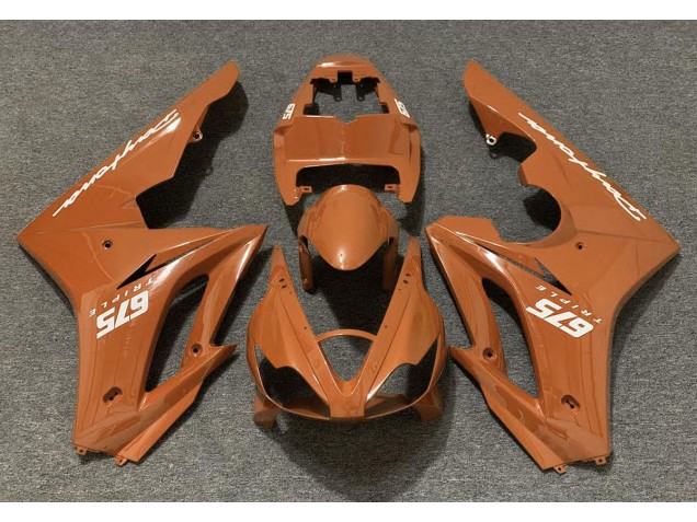 Naranja Brillante 2006-2008 Triumph Daytona 675 Carenados Moto Naranja Brillante 2006-2008 Triumph Daytona 675 Carenados Moto