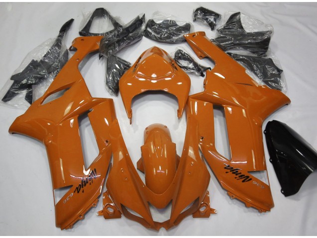 Naranja Brillante 2007-2008 Kawasaki ZX6R Carenados Moto Naranja Brillante 2007-2008 Kawasaki ZX6R Carenados Moto