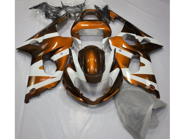Naranja Brillante & Blanco 2000-2002 Suzuki GSXR 1000 Carenados Moto Naranja Brillante & Blanco 2000-2002 Suzuki GSXR 1000 Carenados Moto
