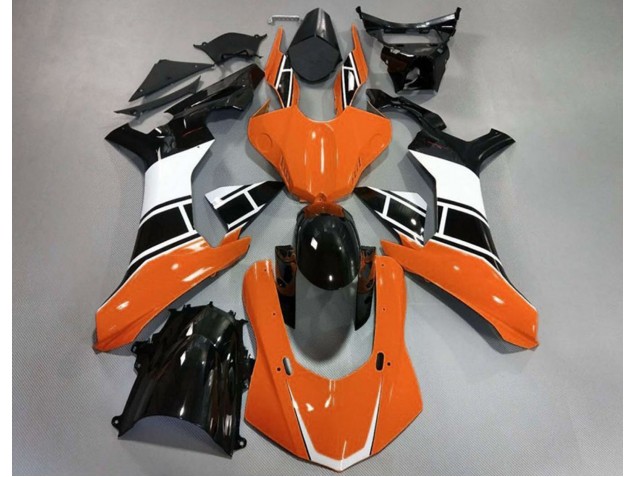 Naranja Brillante Blanco & Negro 2015-2019 Yamaha R1 Carenados Moto Naranja Brillante Blanco & Negro 2015-2019 Yamaha R1 Carenados Moto