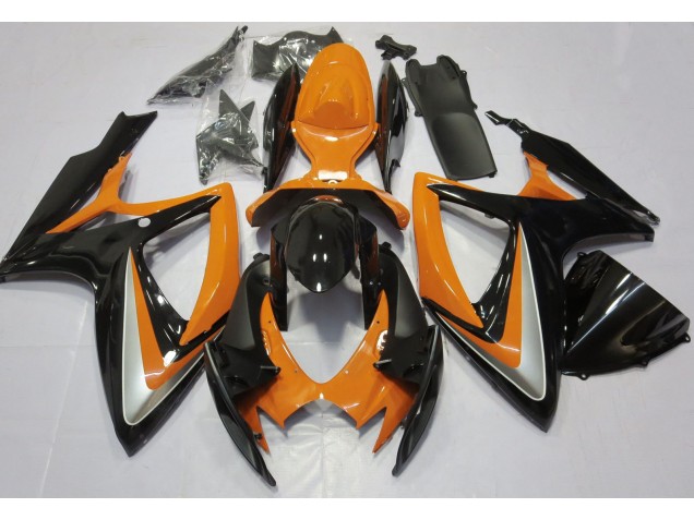 Naranja Brillante Debadged 2006-2007 Suzuki GSXR 600-750 Carenados Moto Naranja Brillante Debadged 2006-2007 Suzuki GSXR 600-750 Carenados Moto