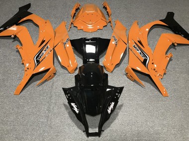 Naranja Brillante & Logotipos 2011-2015 Kawasaki ZX10R Carenados Moto