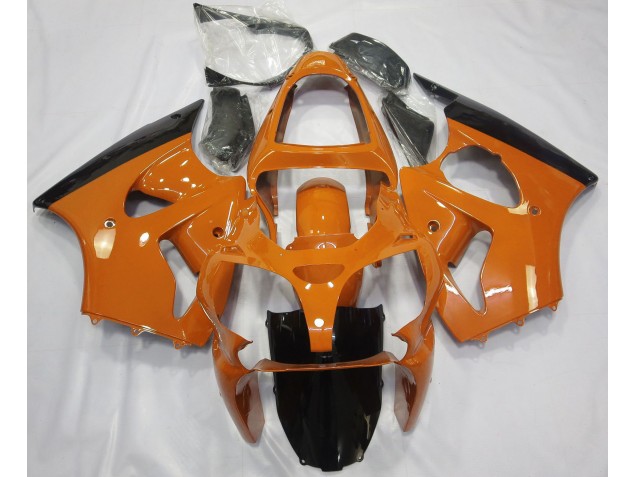 Naranja Brillante & Negro 2000-2002 Kawasaki ZX6R Carenados Moto Naranja Brillante & Negro 2000-2002 Kawasaki ZX6R Carenados Moto