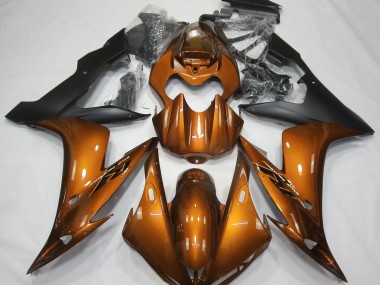 Naranja Brillante & Negro 2004-2006 Yamaha R1 Carenados Moto