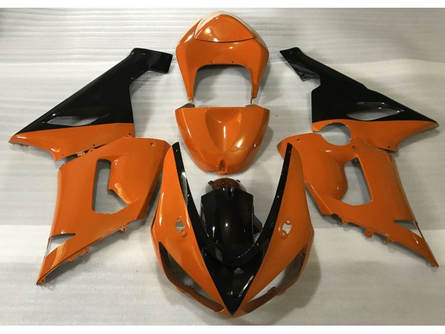 Naranja Brillante & Negro 2005-2006 Kawasaki ZX6R Carenados Moto Naranja Brillante & Negro 2005-2006 Kawasaki ZX6R Carenados Moto