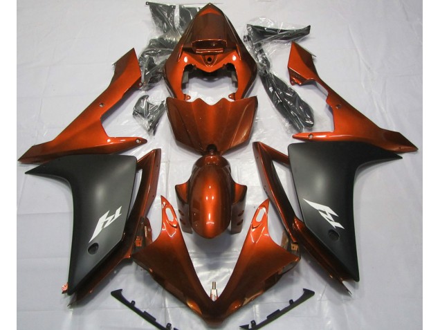 Naranja Brillante & Negro 2007-2008 Yamaha R1 Carenados Moto Naranja Brillante & Negro 2007-2008 Yamaha R1 Carenados Moto