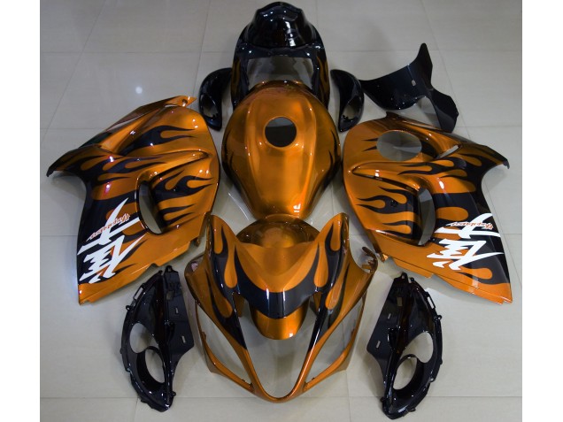 Naranja Brillante & Negro 2008-2020 Suzuki GSXR 1300 Carenados Moto Naranja Brillante & Negro 2008-2020 Suzuki GSXR 1300 Carenados Moto