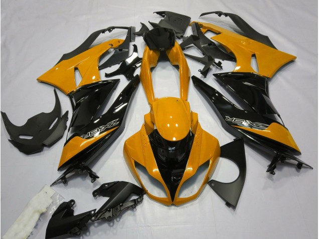 Naranja Brillante & Negro 2009-2012 Kawasaki ZX6R Carenados Moto Naranja Brillante & Negro 2009-2012 Kawasaki ZX6R Carenados Moto