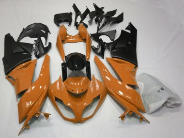 Naranja Brillante & Negro 2009-2012 Kawasaki ZX6R Carenados Moto