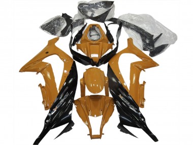 Naranja Brillante & Negro 2011-2015 Kawasaki ZX10R Carenados Moto