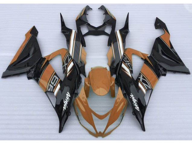 Naranja Brillante & Negro 2013-2018 Kawasaki ZX6R Carenados Moto Naranja Brillante & Negro 2013-2018 Kawasaki ZX6R Carenados Moto