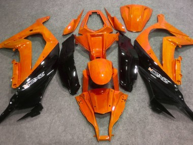 Naranja Brillante & Negro 2016-2019 Kawasaki ZX10R Carenados Moto