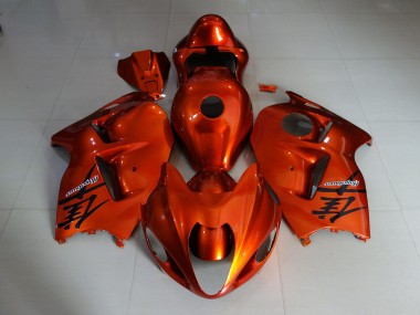 Naranja Brillante Vibrante 1997-2007 Suzuki GSXR 1300 Carenados Moto