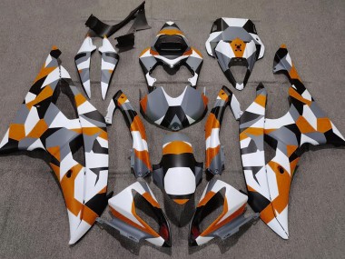 Naranja Camuflaje Llanura 2008-2016 Yamaha R6 Carenados Moto