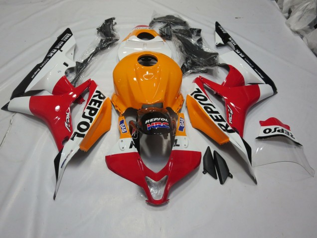 Naranja Claro & Blanco Repsol 2007-2008 Honda CBR600RR Carenados Moto Naranja Claro & Blanco Repsol 2007-2008 Honda CBR600RR Carenados Moto
