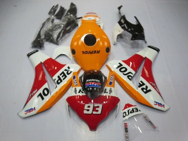 Naranja Claro Repsol 93 2008-2011 Honda CBR1000RR Carenados Moto