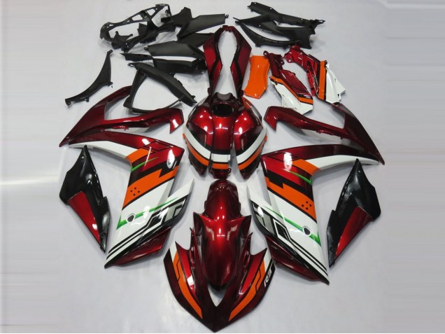 Naranja & Granate 2015-2018 Yamaha R3 Carenados Moto Naranja & Granate 2015-2018 Yamaha R3 Carenados Moto