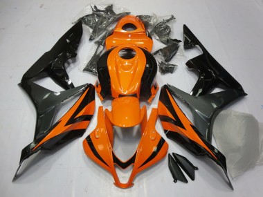 Naranja Gris & Negro 2007-2008 Honda CBR600RR Carenados Moto