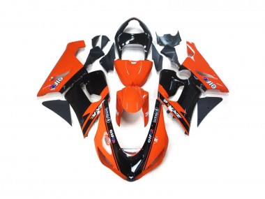 Naranja & Negro Elf 2005-2006 Kawasaki ZX6R Carenados Moto