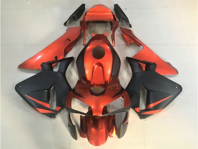 Naranja & Negro Mate 2003-2004 Honda CBR600RR Carenados Moto Naranja & Negro Mate 2003-2004 Honda CBR600RR Carenados Moto