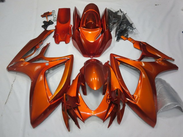 Naranja Quemada 2006-2007 Suzuki GSXR 600-750 Carenados Moto Naranja Quemada 2006-2007 Suzuki GSXR 600-750 Carenados Moto