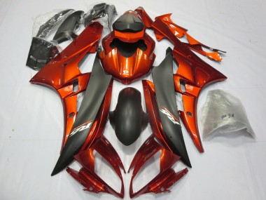 Naranja Quemada 2006-2007 Yamaha R6 Carenados Moto