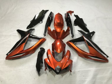 Naranja Quemada 2008-2010 Suzuki GSXR 600-750 Carenados Moto