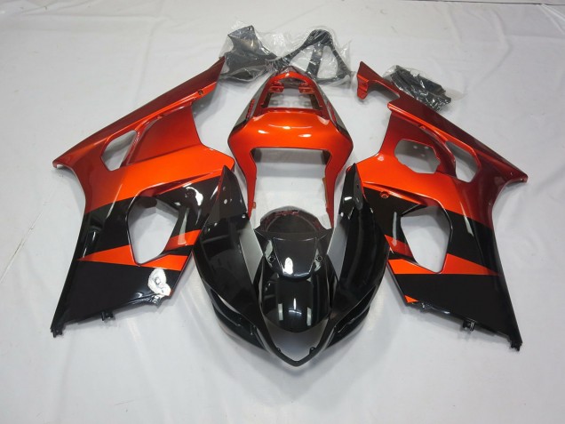 Naranja Quemado & Negro 2003-2004 Suzuki GSXR 1000 Carenados Moto Naranja Quemado & Negro 2003-2004 Suzuki GSXR 1000 Carenados Moto