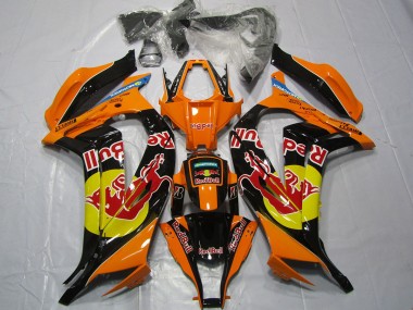 Naranja Rojo Toro 2011-2015 Kawasaki ZX10R Carenados Moto