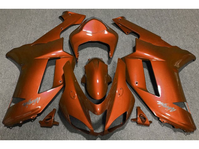 Naranja Tigre 2007-2008 Kawasaki ZX6R Carenados Moto Naranja Tigre 2007-2008 Kawasaki ZX6R Carenados Moto