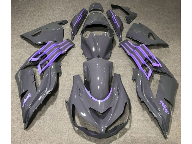 Nardo Gris & Morado 2012-2021 Kawasaki ZX14R Carenados Moto Nardo Gris & Morado 2012-2021 Kawasaki ZX14R Carenados Moto