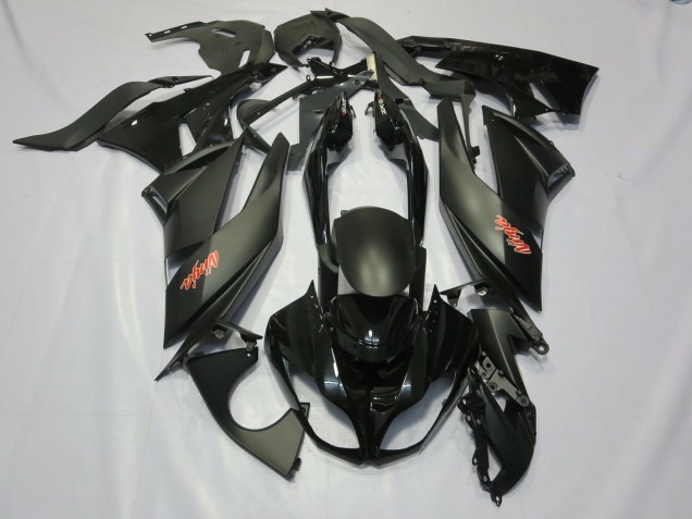 Negro 2009-2012 Kawasaki ZX6R Carenados Moto Negro 2009-2012 Kawasaki ZX6R Carenados Moto