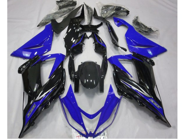 Negro & Azul 2013-2018 Kawasaki ZX6R Carenados Moto Negro & Azul 2013-2018 Kawasaki ZX6R Carenados Moto