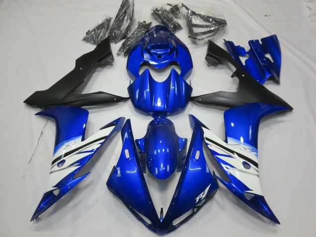 Negro Azul & Blanco 2004-2006 Yamaha R1 Carenados Moto Negro Azul & Blanco 2004-2006 Yamaha R1 Carenados Moto