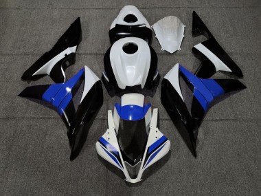 Negro Blanco & Azul 2007-2008 Honda CBR600RR Carenados Moto
