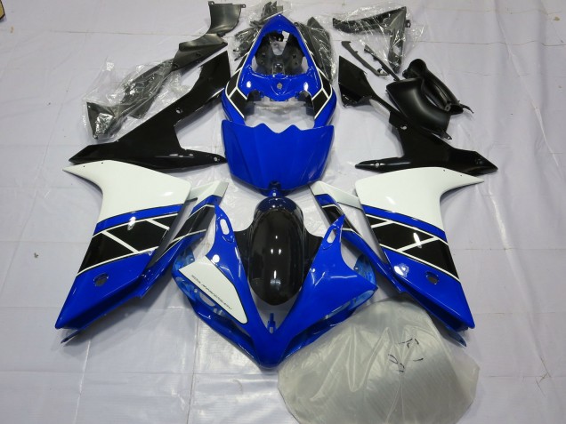 Negro Blanco & Negro 2007-2008 Yamaha R1 Carenados Moto Negro Blanco & Negro 2007-2008 Yamaha R1 Carenados Moto