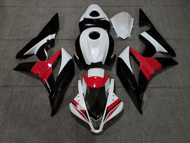 Negro Blanco & Rojo 2007-2008 Honda CBR600RR Carenados Moto Negro Blanco & Rojo 2007-2008 Honda CBR600RR Carenados Moto