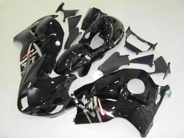 Negro Brillante 1997-2007 Suzuki GSXR 1300 Carenados Moto