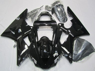 Negro Brillante 2000-2001 Yamaha R1 Carenados Moto