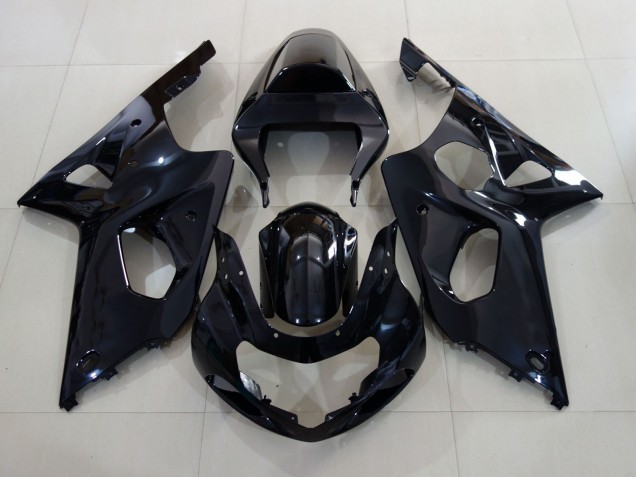 Negro Brillante 2000-2002 Suzuki GSXR 1000 Carenados Moto Negro Brillante 2000-2002 Suzuki GSXR 1000 Carenados Moto