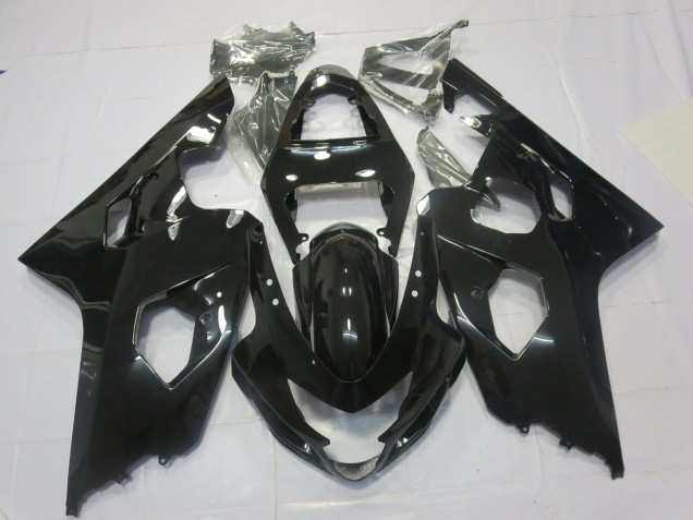 Negro Brillante 2004-2005 Suzuki GSXR 600-750 Carenados Moto