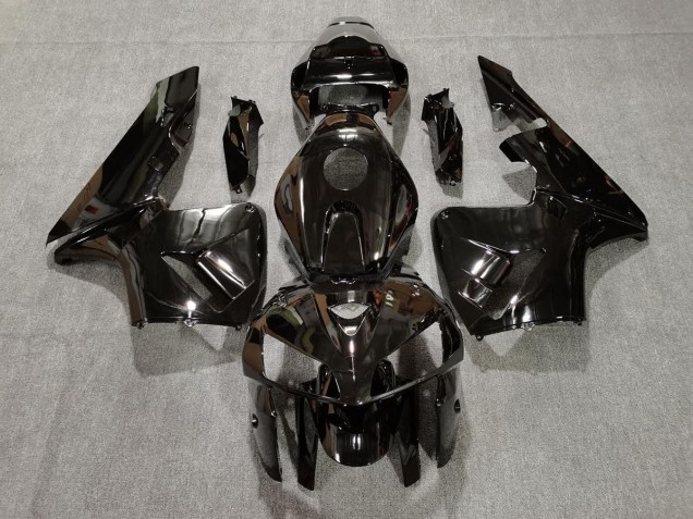 Negro Brillante 2005-2006 Honda CBR600RR Carenados Moto Negro Brillante 2005-2006 Honda CBR600RR Carenados Moto