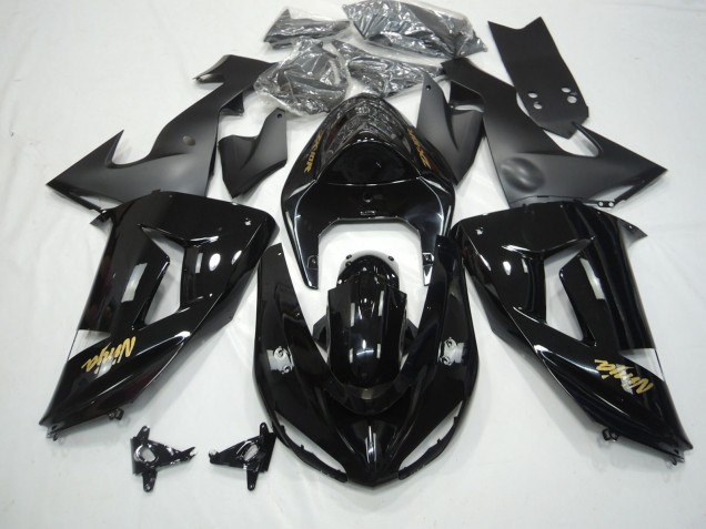 Negro Brillante 2006-2007 Kawasaki ZX10R Carenados Moto Negro Brillante 2006-2007 Kawasaki ZX10R Carenados Moto
