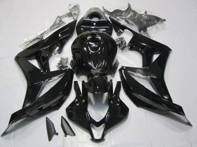 Negro Brillante 2007-2008 Honda CBR600RR Carenados Moto Negro Brillante 2007-2008 Honda CBR600RR Carenados Moto