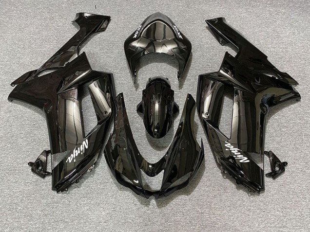 Negro Brillante 2007-2008 Kawasaki ZX6R Carenados Moto Negro Brillante 2007-2008 Kawasaki ZX6R Carenados Moto