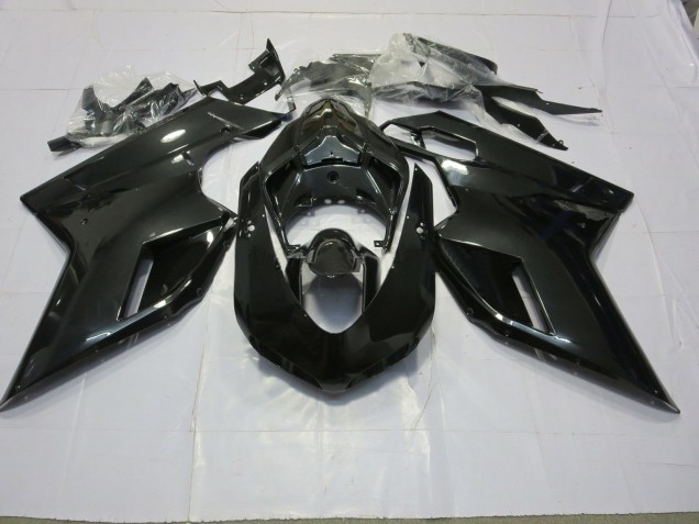 Negro Brillante 2007-2014 Ducati 848 1098 1198 Carenados Moto Negro Brillante 2007-2014 Ducati 848 1098 1198 Carenados Moto