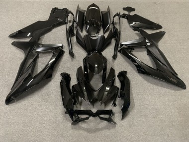 Negro Brillante 2008-2010 Suzuki GSXR 600-750 Carenados Moto