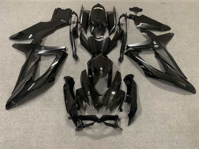 Negro Brillante 2008-2010 Suzuki GSXR 600-750 Carenados Moto