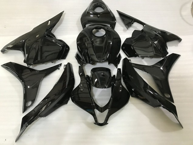 Negro Brillante 2009-2012 Honda CBR600RR Carenados Moto Negro Brillante 2009-2012 Honda CBR600RR Carenados Moto